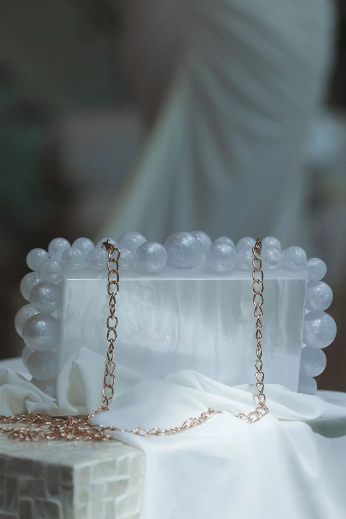 OPLERT Dames parels avondtassen clutch clutch voor bruiloft bruidsfeest