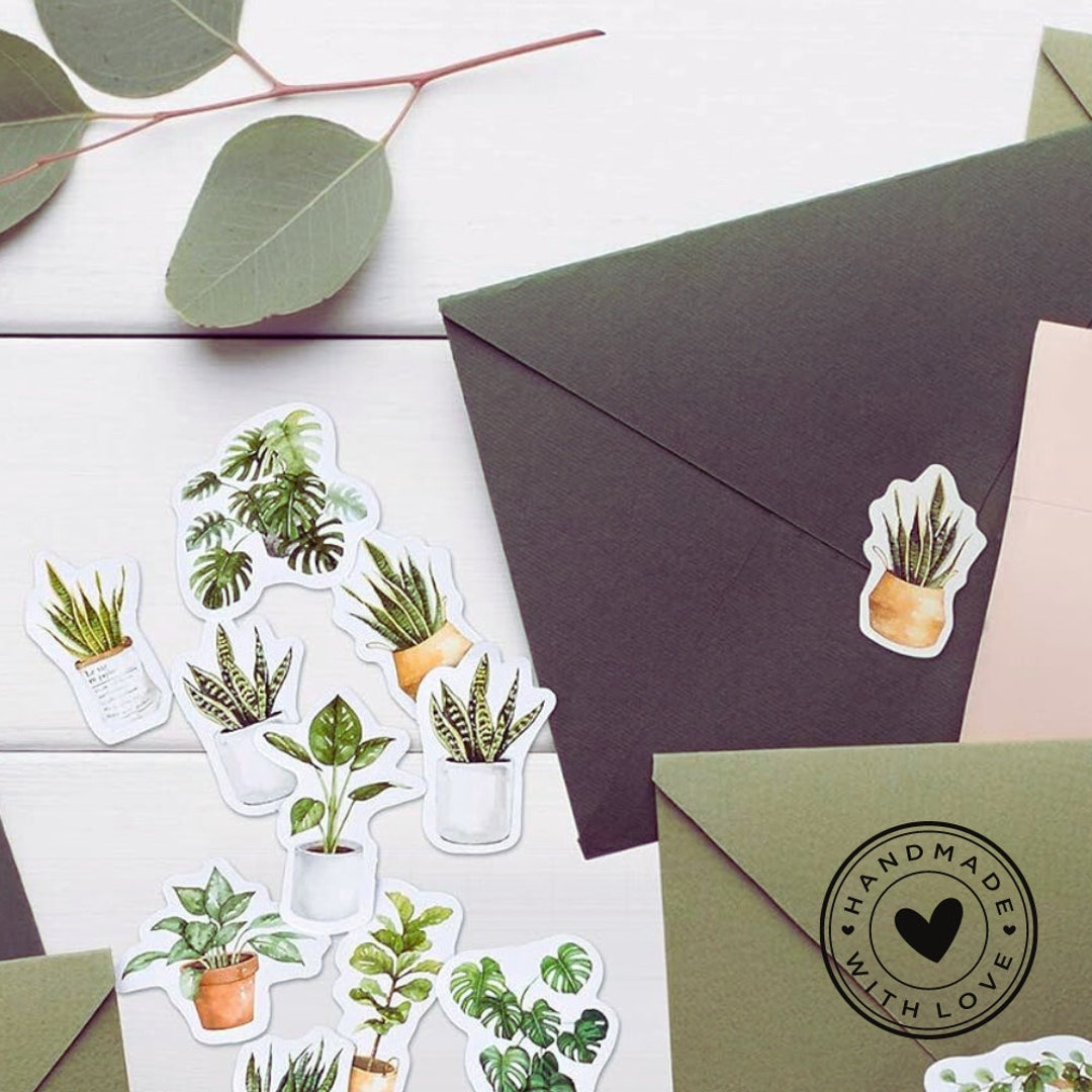 Botanical Fern Leaf Stickers 30 Piece Set for Journals, Scrapbooks, and ...