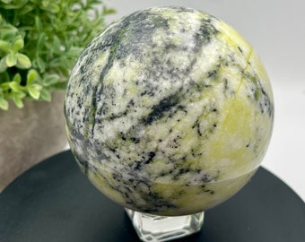 Natural Dendrite Agate Crystal Sphere 555g 71mm