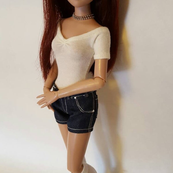 SALE **  Denim SHORTS set for Agatha Primrose 13" Tonner fashion body