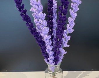 Crochet Lavendar Flower Boquet