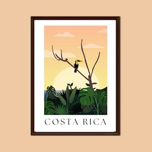 Costa Rica Travel Poster