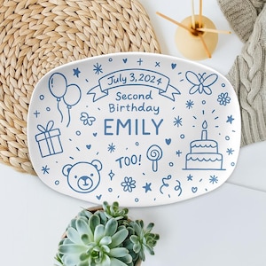 Personalisierter Kinder Geburtstagsteller, Personalisierter Es ist mein Geburtstagsteller, wiederverwendbare Geburtstagsparty-Dekoration, Geburtstagskind-Geschenkidee, Erinnerungsteller