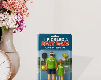 Personalized Pickleball Dad Acrylic Plaque, Father’s Day Gift for Pickleball Lover, Custom Dad Display, Best Daddy Gift, Sports Dad Keepsake