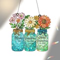 Floral Jar Hologram Ornament: Generations Family Keepsake