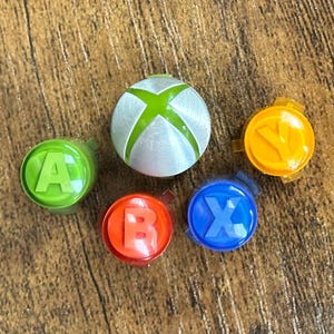 Genuine OEM Microsoft XBox360 Controller Replacement Parts ABXY & Guide Buttons