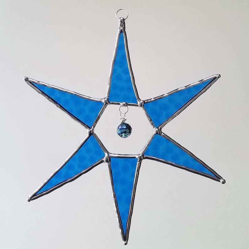 Stained Glass Star suncatcher ornament