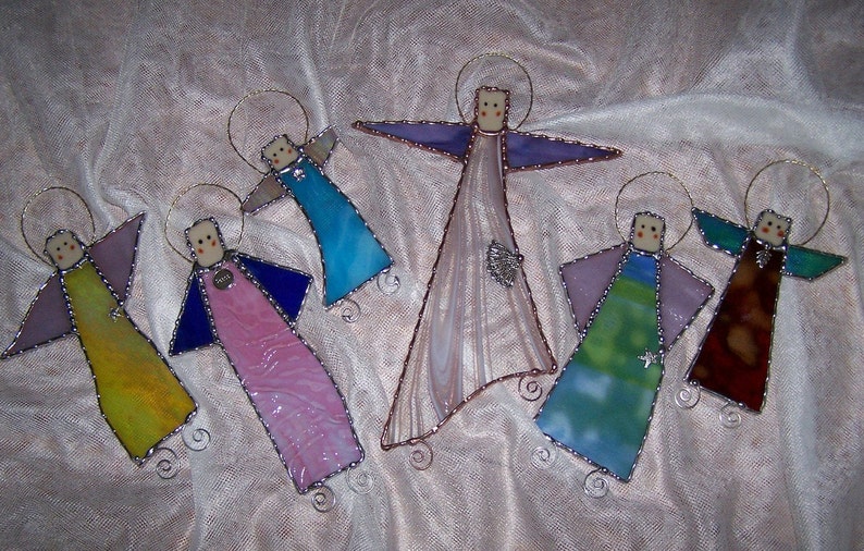 Stained Glass AngelAngels with Attitude Suncatcher Ornament Etsy
