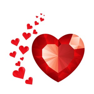 PNG File di cuori rossi d'amore, maglietta e biglietti con pensieri affettuosi, sfondo trasparente o bianco