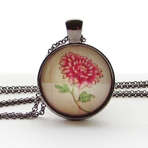 November Birth Month Flower Chrysanthemum Necklace