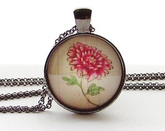 November Birth Month Flower Chrysanthemum Necklace