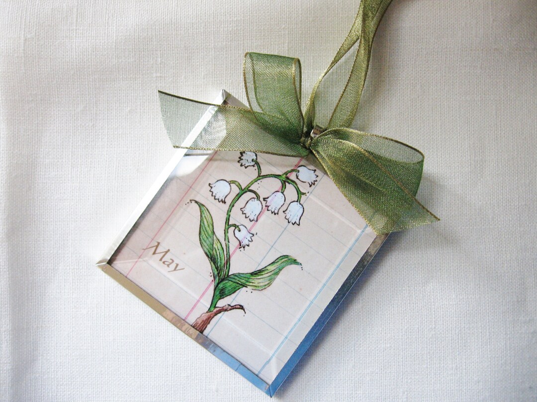 Lily of the Valley Art Print Ornament - May Birthday Gift - Etsy