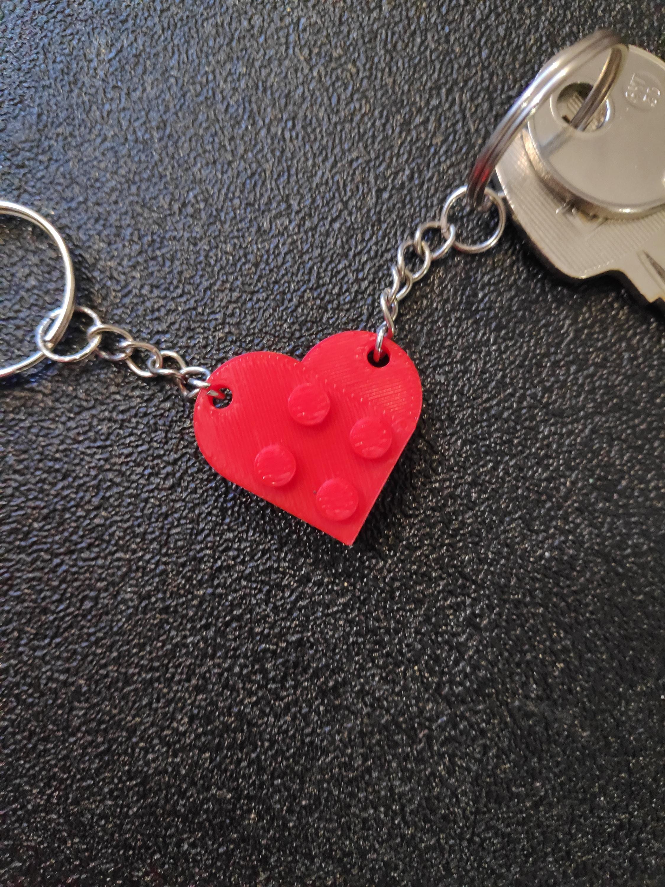 Charm Necklace Lego Heart Necklace LEGO-Compatible Couple