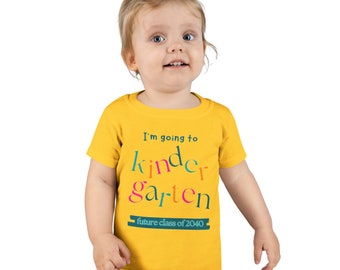 Ich gehe zum Kindergarten Kleinkind Baumwoll-T-Shirt