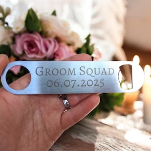 Personalized Stainless Steel Bar Blade – Engraved Bottle Opener – Professional Bartender Tool – Text or Logo – Gift for Him – Bar Accessory