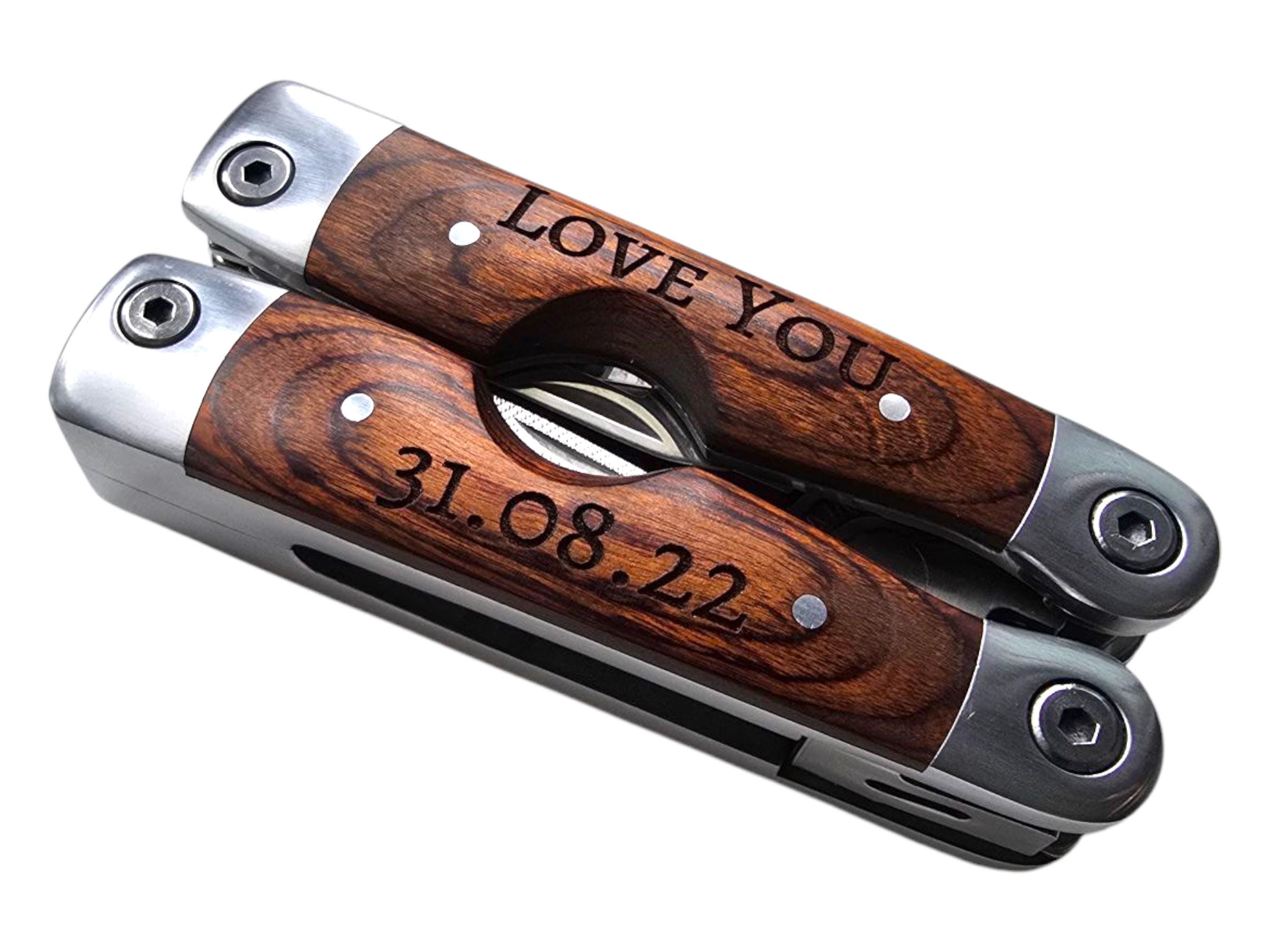 Personalized Engraved Multitool With Pouch – Custom Gift for Him ...