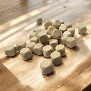 Plain Dice, 20mm Blank D6, DIY Board Games, Game Night Accessories