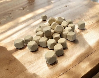 Plain Dice, 20mm Blank D6, DIY Board Games, Game Night Accessories