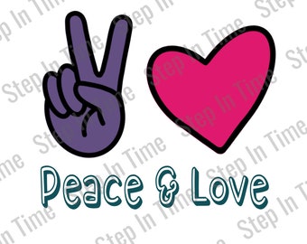 Peace & Love Cut File – SVG for Cricut (Digital Download)