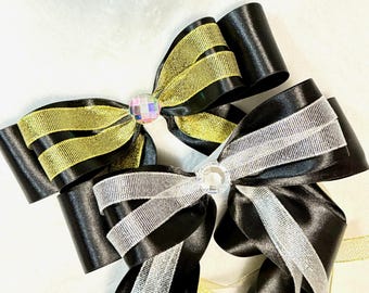 Satin Ribbon Hair Bow - Multiple Colors