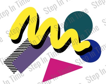 Retro 80s 90s Cut File SVG (Digital Download)