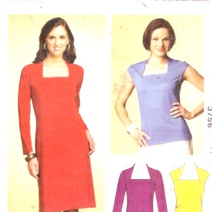 Kwik Sew 3294 Shawl collar dress sewing pattern day evening cocktail frock fashion for women Sz XS to XL Uncut includes plus size