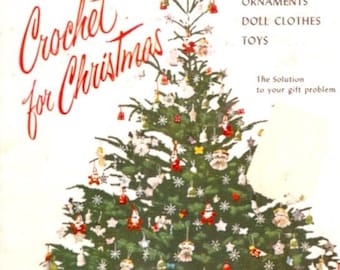 50s Vintage Crochet for Christmas booklets No 83 and 94 patterns how to holiday decorating