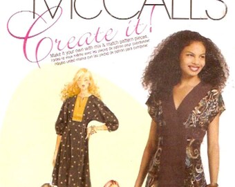 McCalls 5973 Create it Dress sewing pattern cocktail day or evening wear Sz 6 to 14 UNCUT