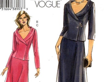 Vogue 7963 sewing pattern skirt top Evening wear or day wear outfit Sz 14 to 20 Uncut