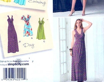 Mother of the bride Simplicity 2219 Evening wear dress Sewing pattern Designers inspiration size 6 to 14 or 14 to 22 Uncut