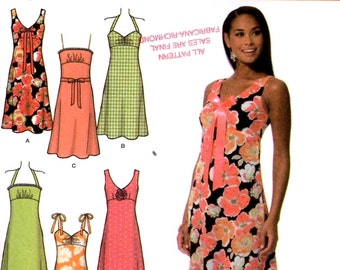 Bridesmaid dress pattern Spring summer dress sewing pattern Simplicity 4630 Bust 36 to 42 UNCUT