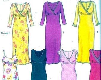 Spring summer Bridesmaid dress or cocktail frock sewing pattern New Look 6040 Size 8 to 18 Uncut