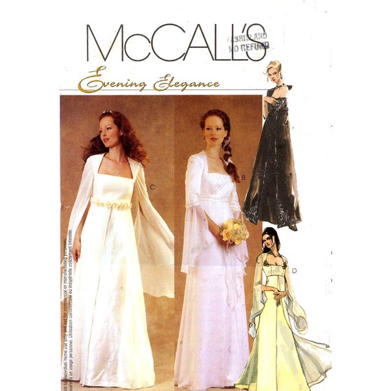 Renaissance Wedding Dress Mccalls 3010 Sewing Pattern Medieval Etsy