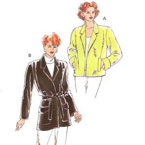 Womens jacket pattern casual chic style coat sewing pattern Kwik Sew 2574 Sz XS to XL UNCUT image 1