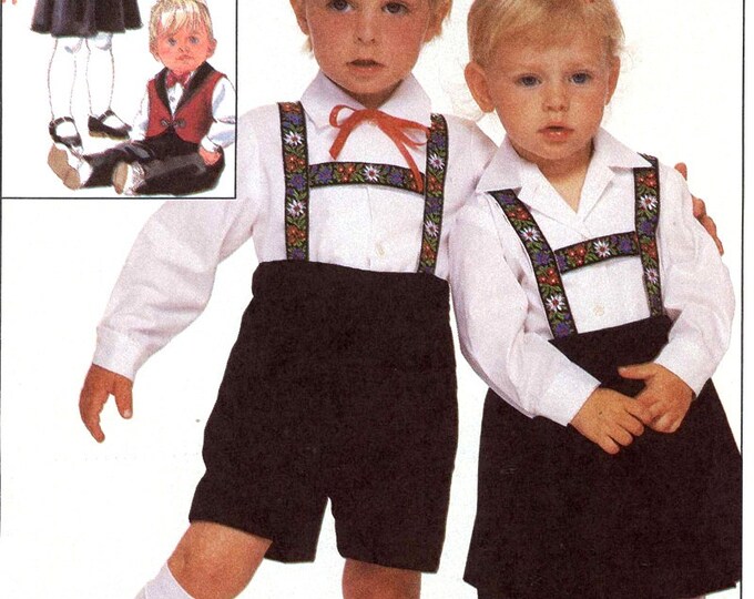 Kids Lederhosen Pattern German Style Bavarian Outfits for a Etsy