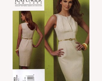 Vogue 1183 Kay Unger New York cocktail dress  sewing pattern size 6 to 12 or 14 to 20  UNCUT