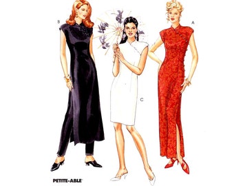 McCalls 7412 Wedding Cheongsam bridesmaid dress brides gown pants sewing pattern Size 8 Asian style