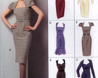 Vogue 8280 dress sewing pattern Chic Stylish sewing pattern frock Sz 4 to 8 UNCUT