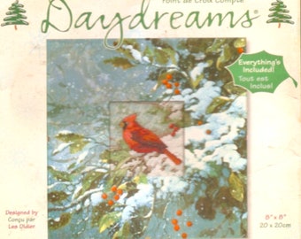 Dimensions 72748 Daydreams Cardinal Bird Harmony Under glass kit Garden Bird lovers Kit Counted Cross stitch KIT UNUSED