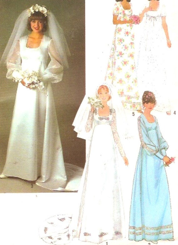 70s Wedding Dress Sewing Pattern Bridesmaid Dresses Pattern Retro Vintage Size 10 UNCUT - Etsy 70s Wedding Dress Sewing Pattern Bridesmaid Dresses Pattern Retro Vintage Size 10 UNCUT - Etsy