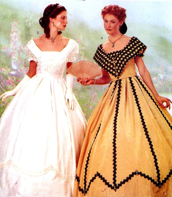 Southern Belle Wedding Civil War Era Historical Costume Etsy