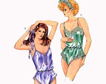 80s Teddy lingerie sewing pattern Kwik Sew 1586 Size XS to Large UNCUT