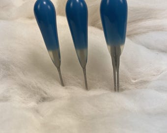 Felt Alive Felting Needles COMBO PACK, 42t Finisher Blue Handles, Single & Double Point
