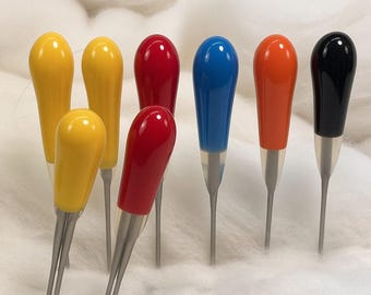 Felting Needles Variety FUN Pack - Single & Double Point Felt Alive Needle Felting Tools with Color-Coded Rubber Handles