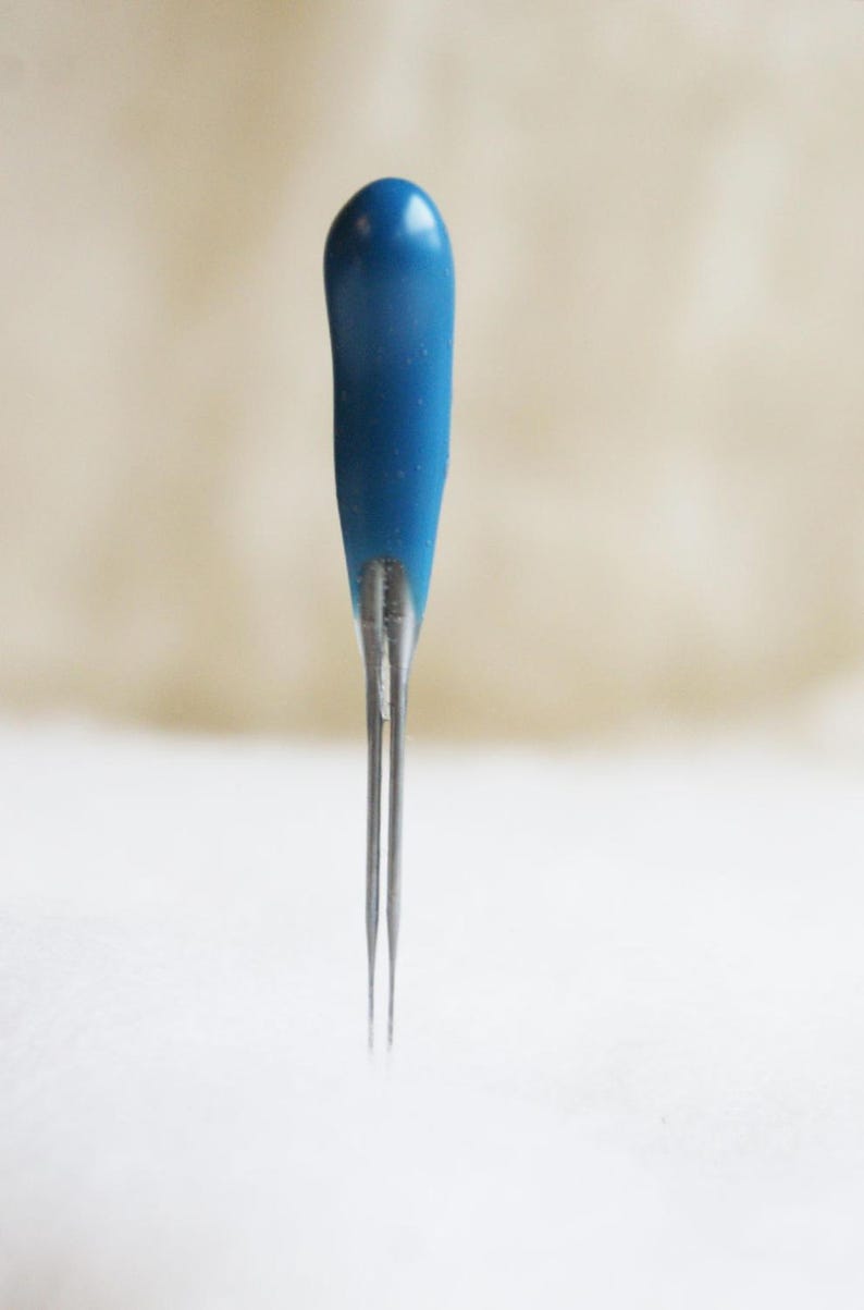 Felting Needles BLUE 42t FINE FINISHER Double Point Felt Etsy