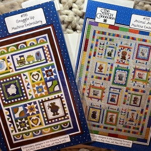 The Stitch Connection #316 Snuggle Up or #318 Animal Antics Machine Embroidery CD