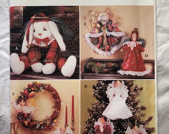 Simplicity Crafts 0861 Bunny Tree Topper Wreath Ornaments New