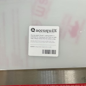 Accuquilt Studio Die Tray 15 1/2” X 19 5/8” 406900 And Cutting Plastic 15”x 18” 60005