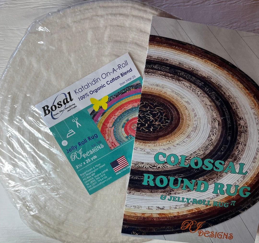 Colossal Round Rug & Jelly Roll Rug Pattern With 1 Roll Bosal Etsy