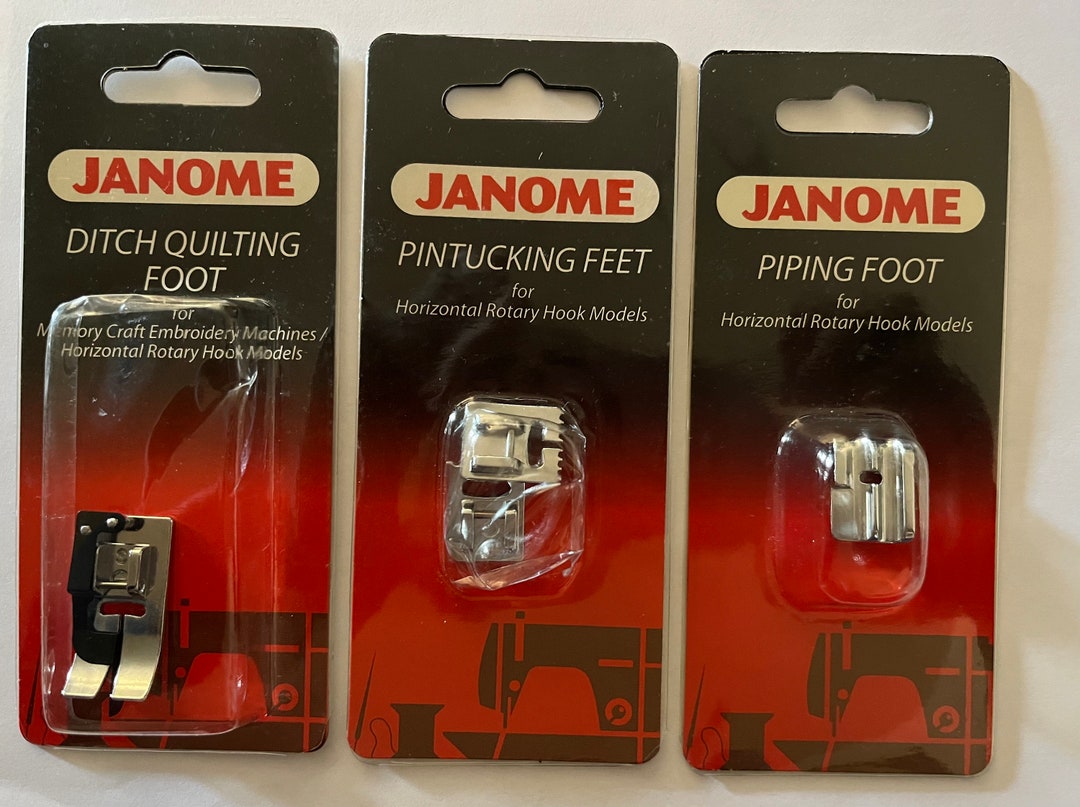 Janome Ditch Quilting Foot, Pintucking Feet, Piping Foot Etsy